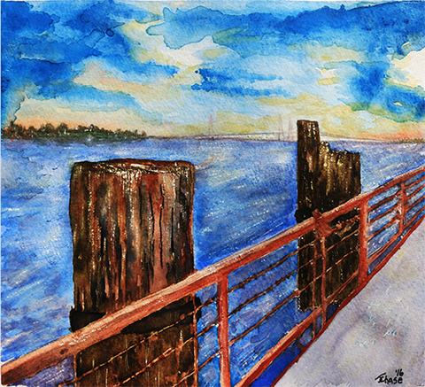 View from a Pier - ArtLifting