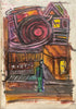 Waiting for a Ride Original Artwork Benny Blindspots