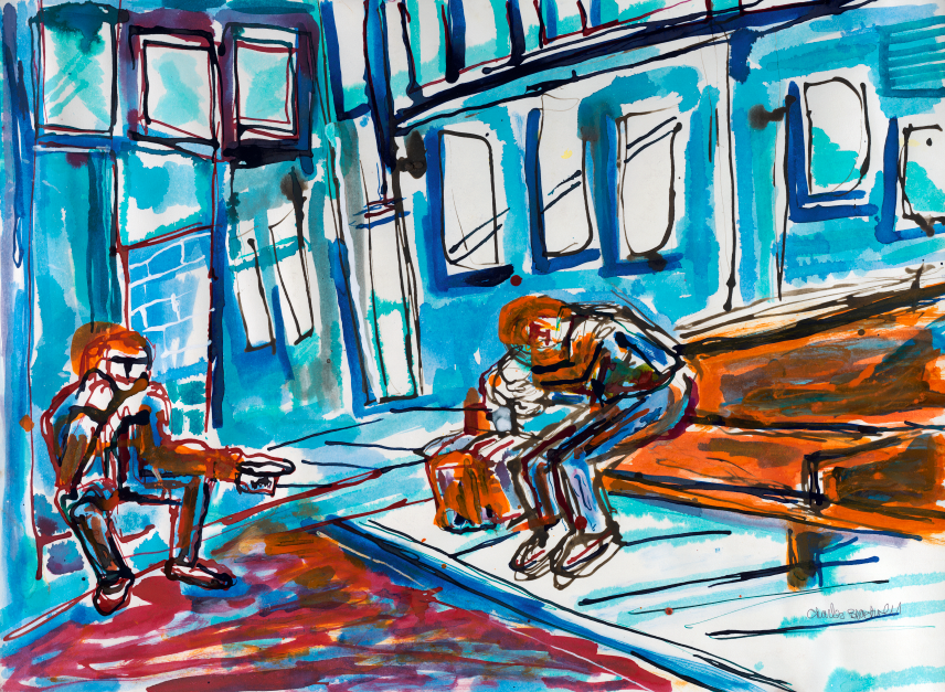 Subway Ride Print Charles Blackwell