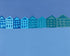 Blue Houses 2 Print Dominic Killiany