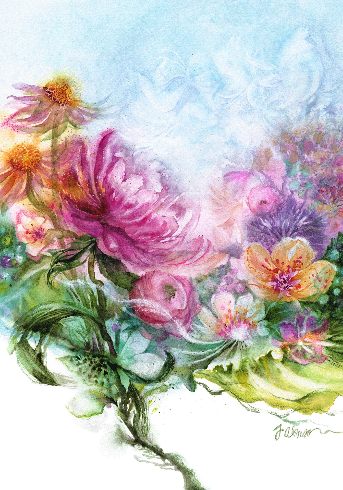 Still Held, Still Here, I Bloom Print Juliana Alonso