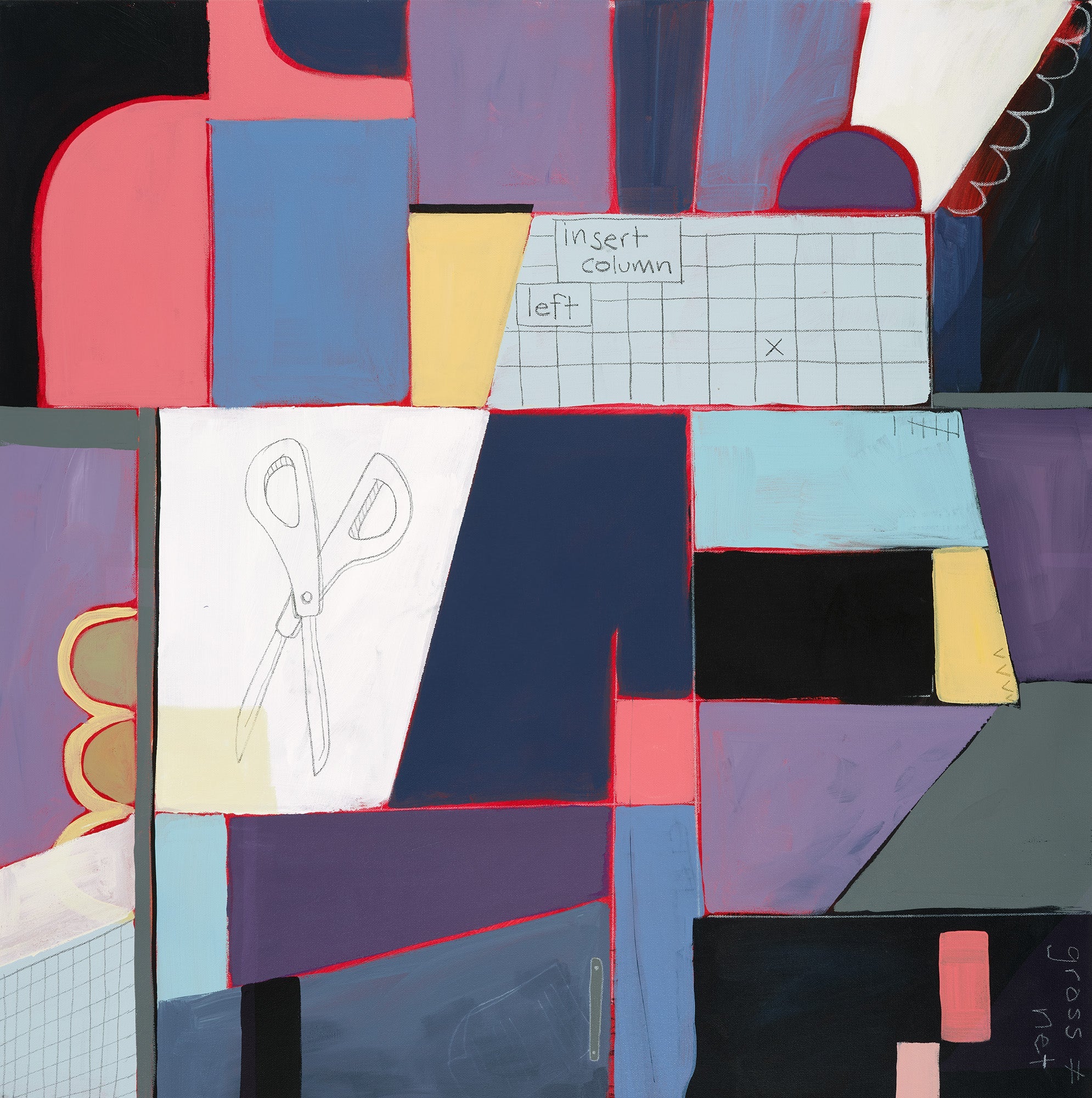 Office Supplies II Original Artwork Justin Jude Carroll