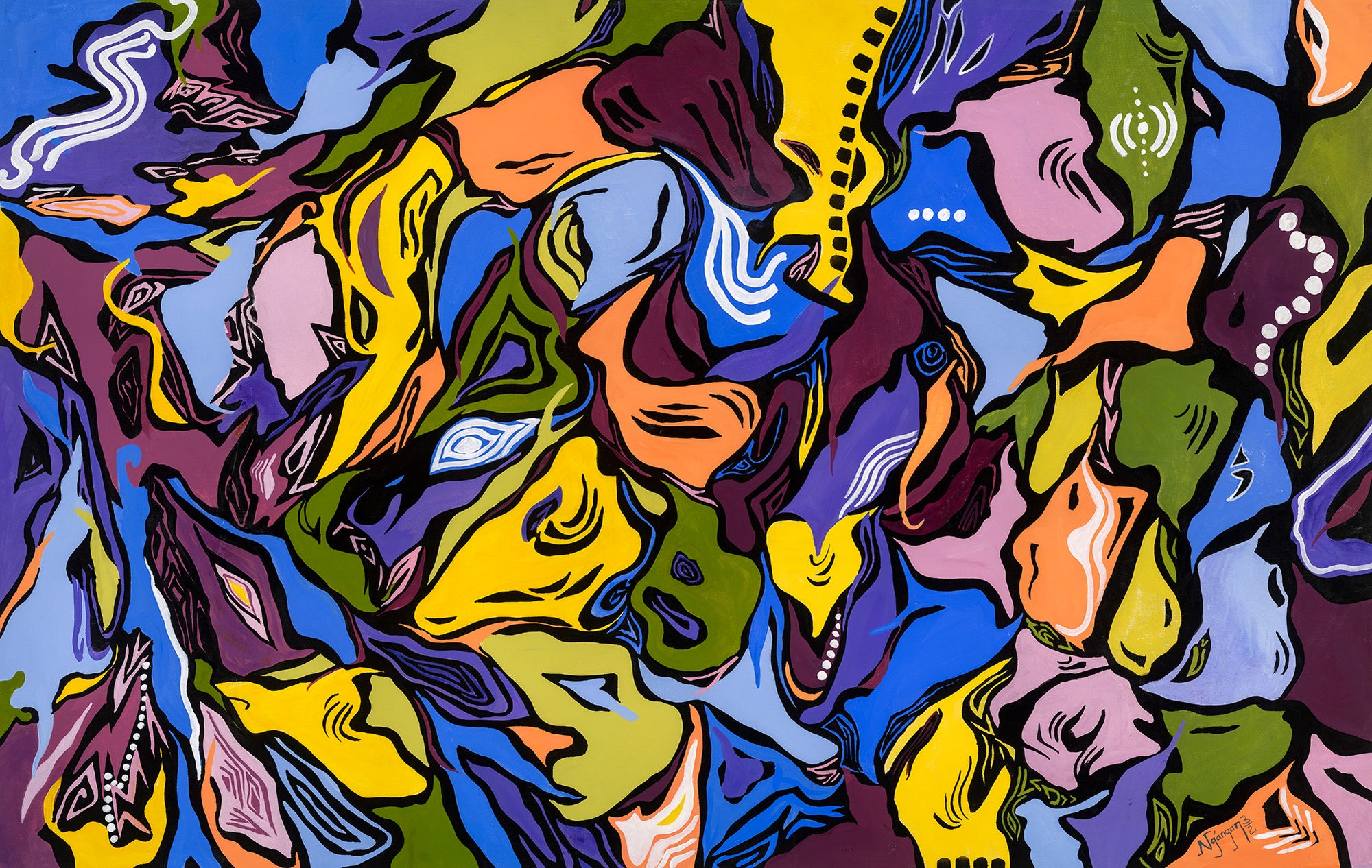 Bonding with the Environment Original Artwork Kennedy Nganga