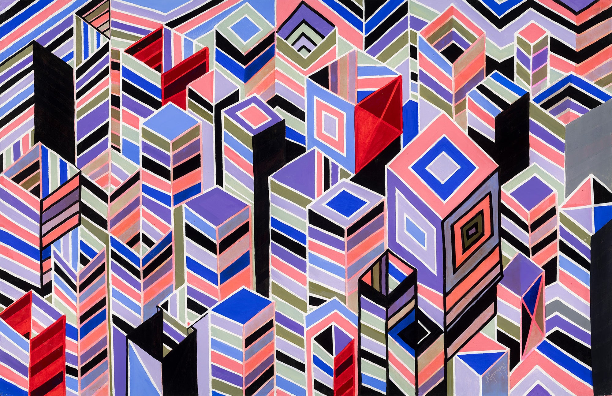 Fantasy Metropolis Original Artwork Kennedy Nganga