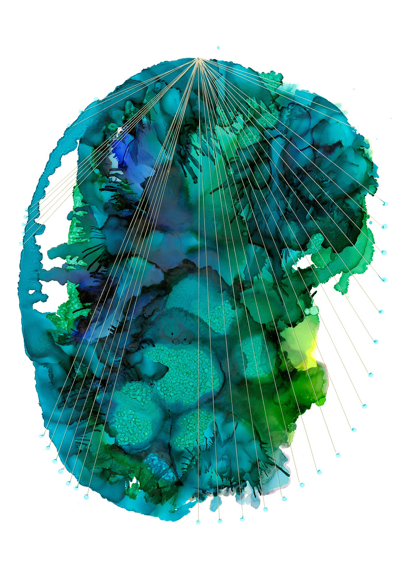 Aqua MRI II Print Lindsey Holcomb