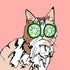 Cucumber Cat Print Lindsey Holcomb
