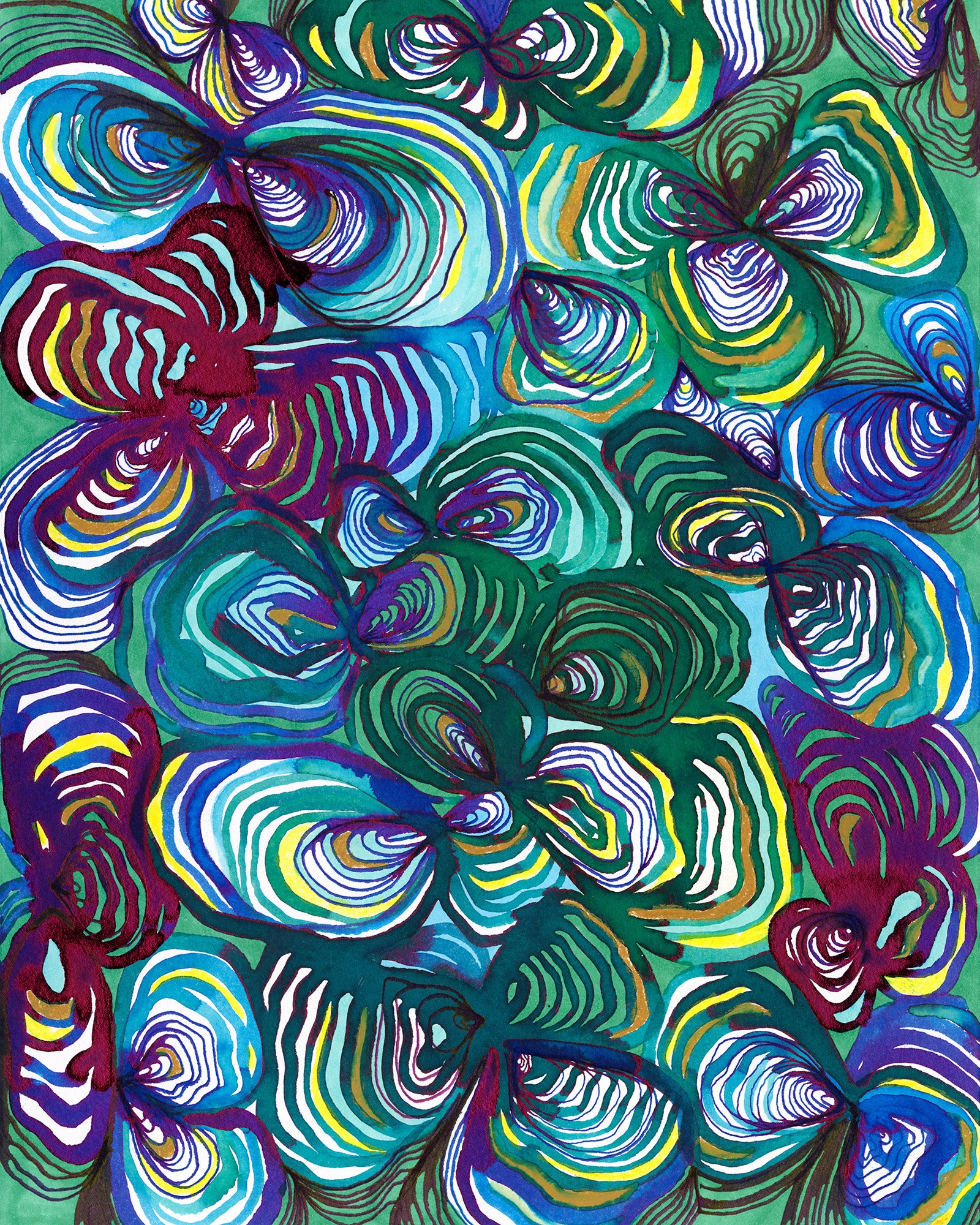 Tidal Forms: Peacock Print Lindsey Holcomb