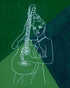 Girl with a Guitar Print Lisa Murphy