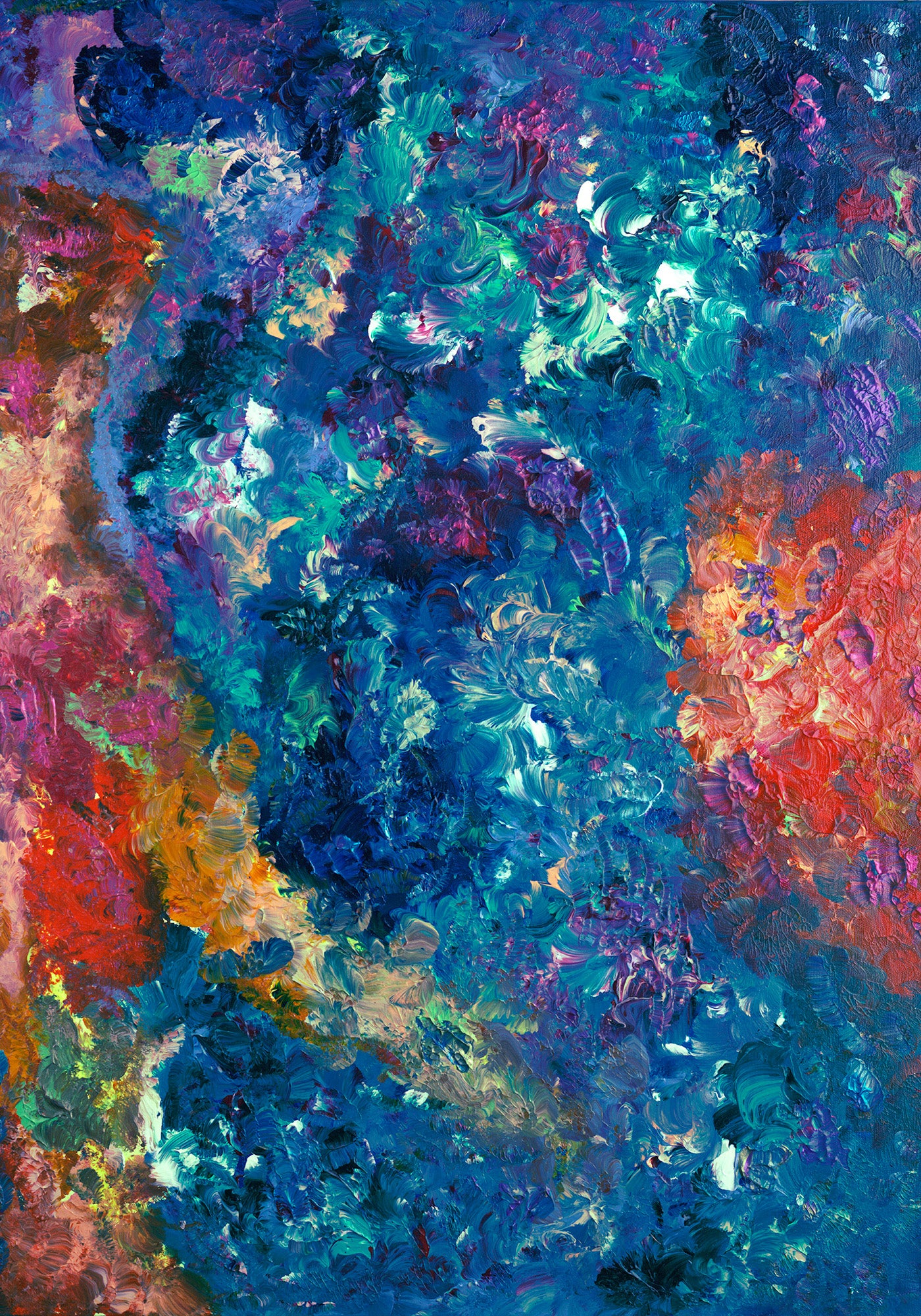 Ocean and Fire Print MJ Cooper