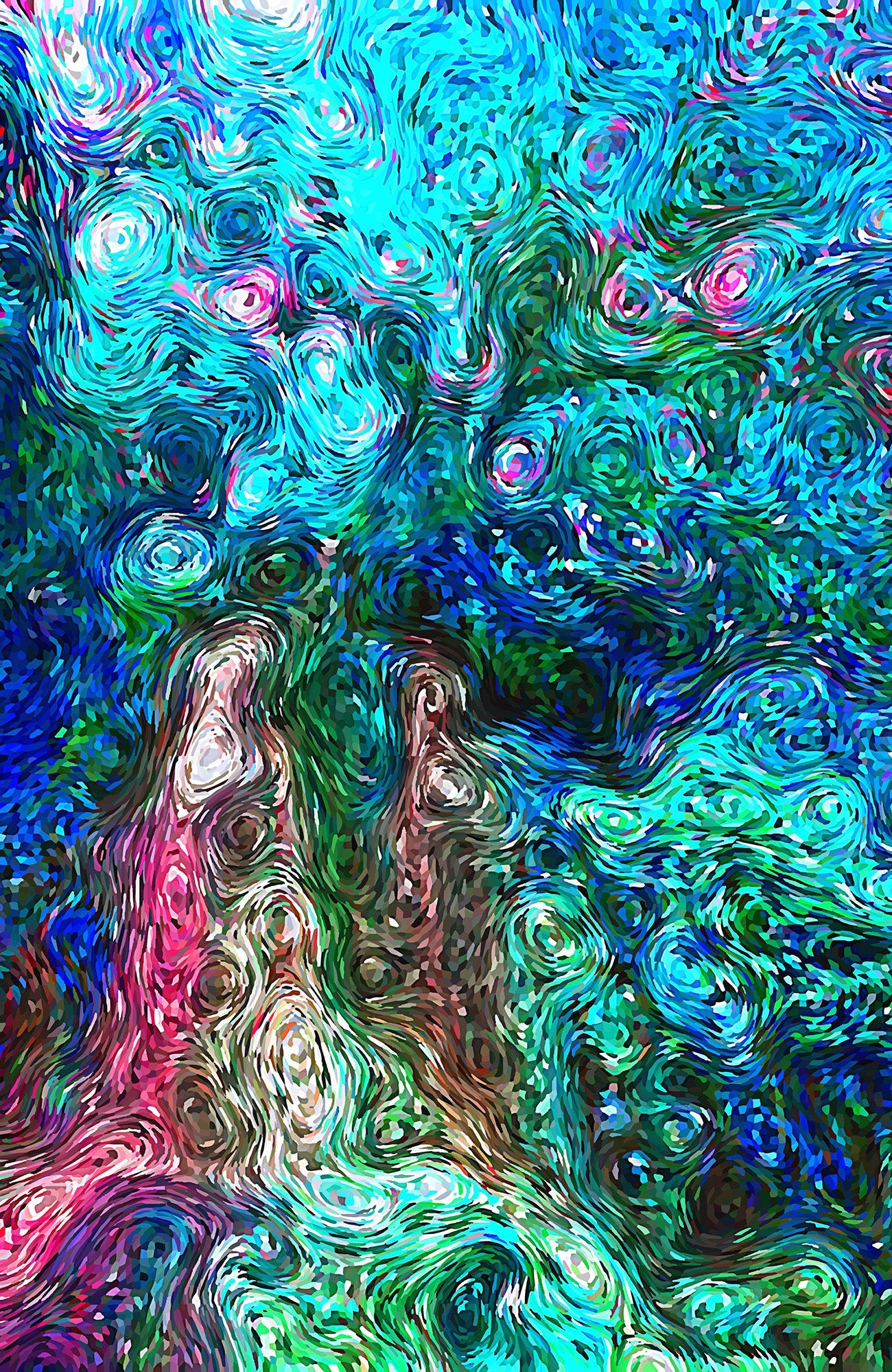 Dancing Waterfall Print Nancy Wood