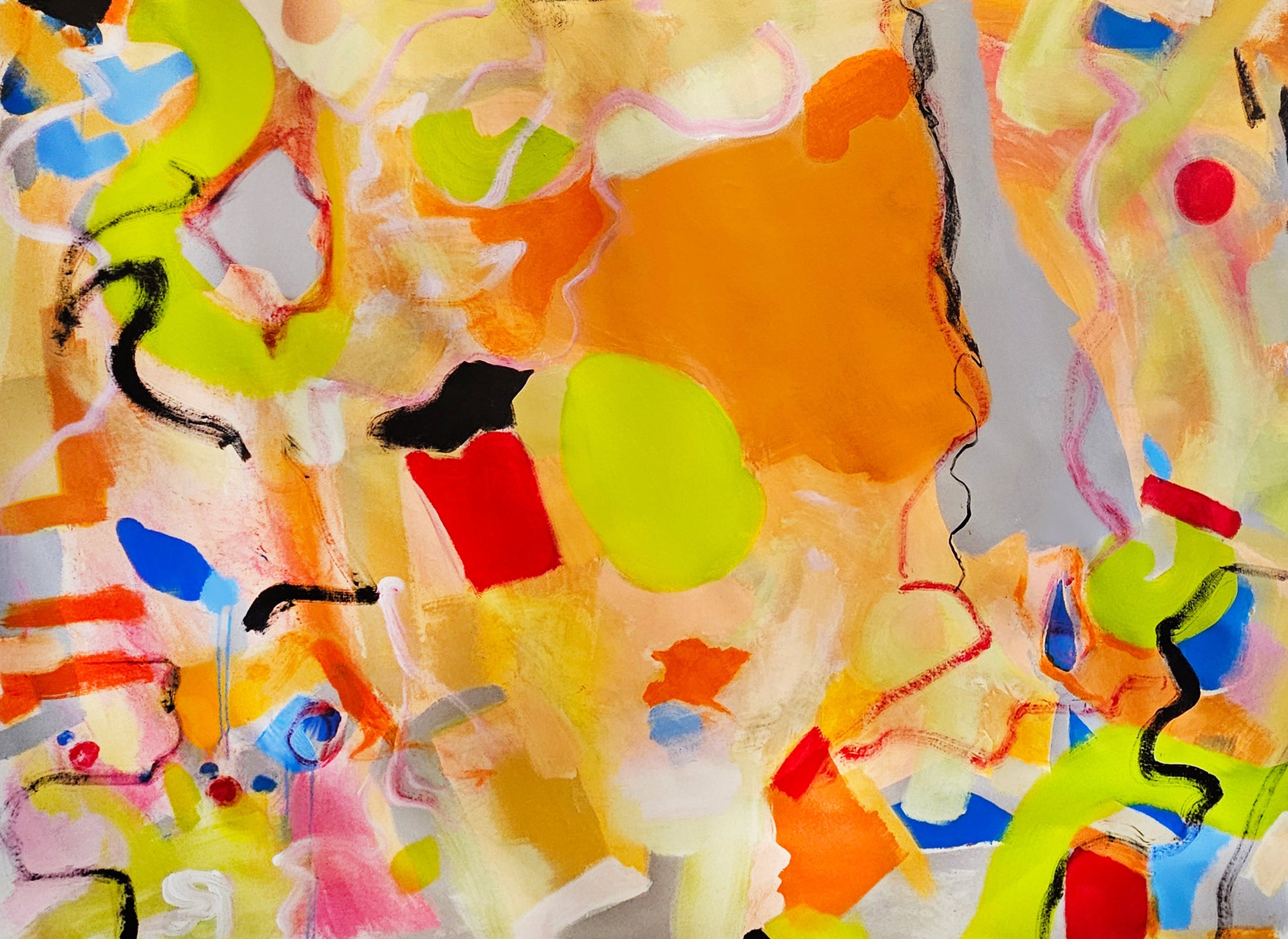 Saguaros and Cottontops Playing Jazz Original Artwork Quàna Madison