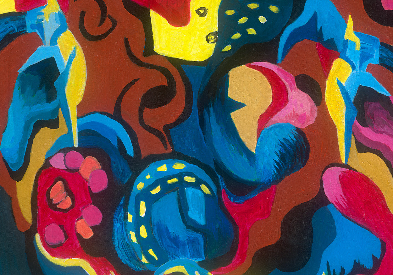 Jewel Denim Dreams Print Rob Chin