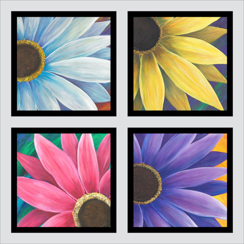 Four Daisies (polyptych) - ArtLifting