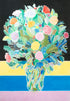 Floral Black Original Artwork Alicia Sterling Beach