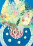 Floral Blue Print Alicia Sterling Beach