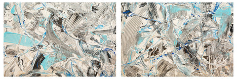 Blue Tributary (Diptych) - ArtLifting