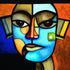 Cleopatra Mona Lisa (Kind of Bleu) Print Damiano Austin