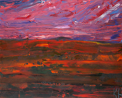Purple and Red Sky - ArtLifting