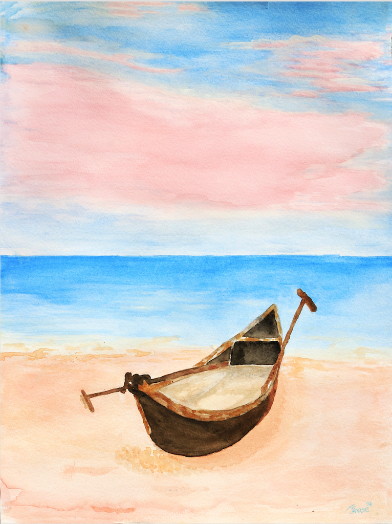 Lonely Boat - ArtLifting