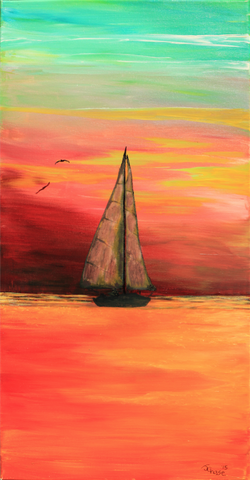 Sunset Sail - ArtLifting
