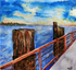 View from a Pier Print Jude Chase