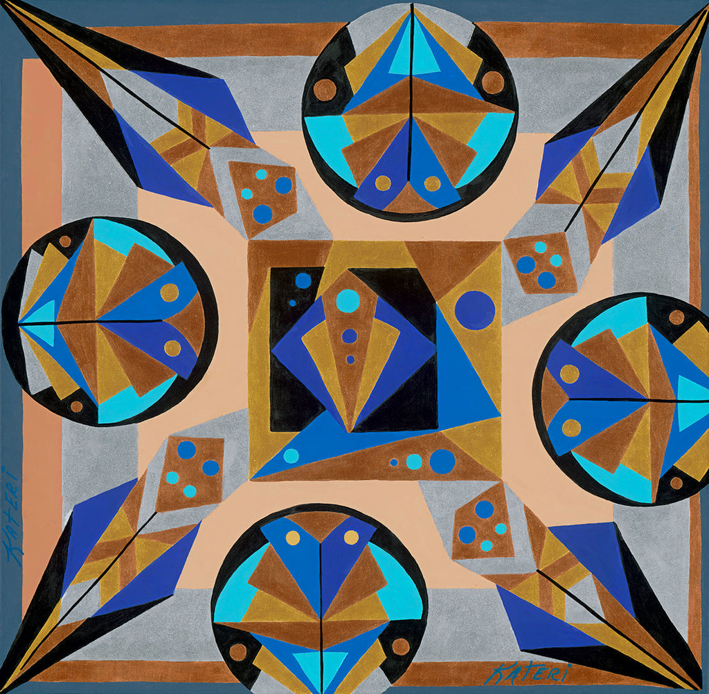 Facets of Gold, Silver, & Copper - ArtLifting