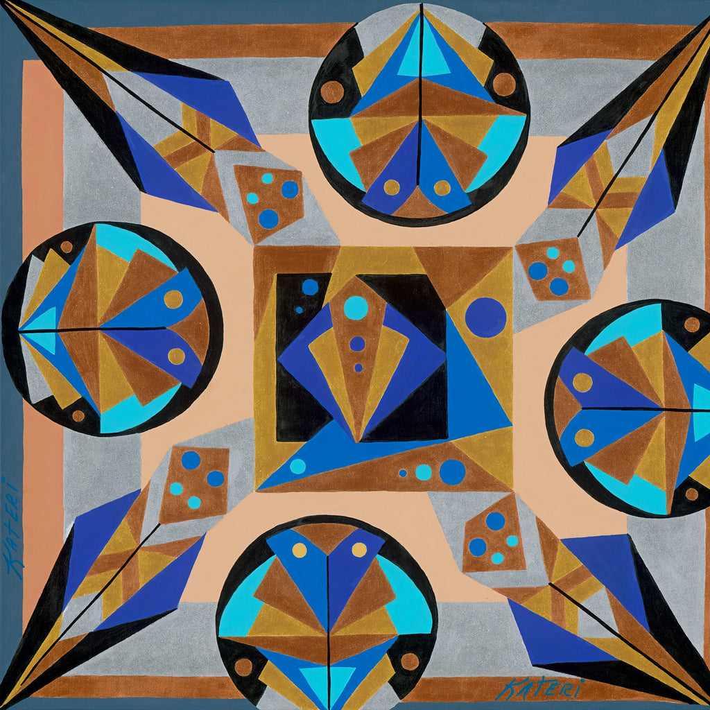Facets of Gold, Silver, & Copper - ArtLifting