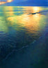 Beach After Sunset Print Rhi Wilde Fine Art Paper 28x40 black-frame