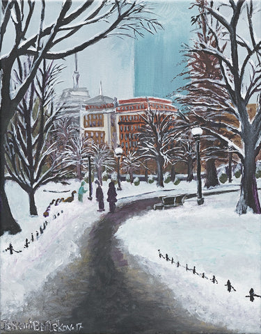 Snowy Day in Boston - ArtLifting
