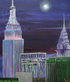 Moon Haze Over Manhattan Original Artwork Robyn Kennedy