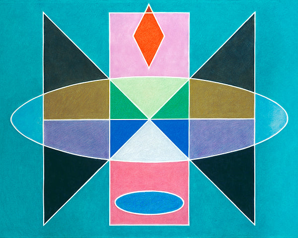 Sacred Geometry Turquoise - ArtLifting