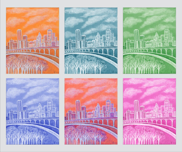 Where the Heart is - Houston, TX (polyptych) - ArtLifting